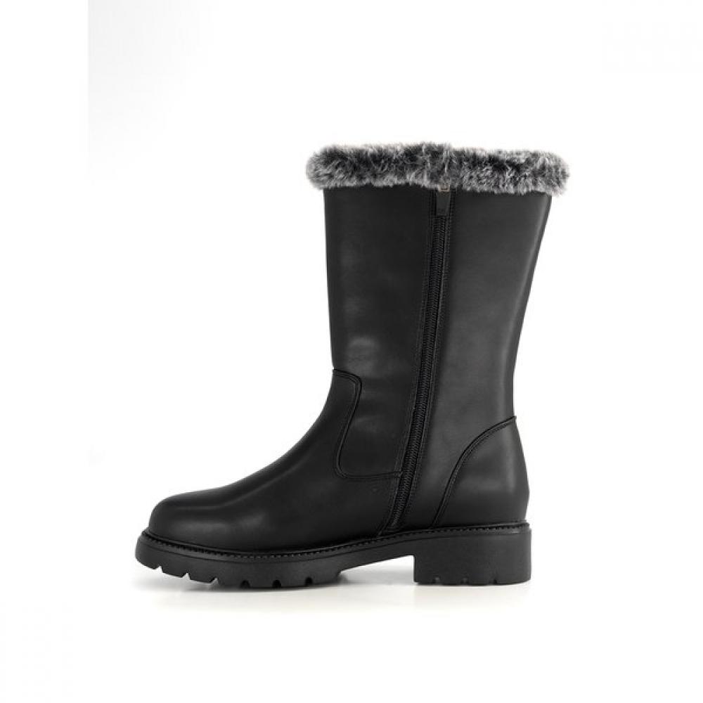 Vainer Women S Comfort Half Fur bootS Black H9xj0f00ak