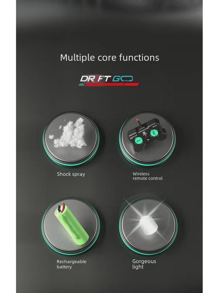 Rechargeable F1 Formula High-Speed Drift RC Car with Spray Effects
