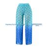 Russian Fish Scale Mesh Long Sleeve Swimsuit