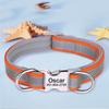 Reflective Dog Collar Small Medium Dogs Adjustable Non-Choke Pet Neck Strap With Engraving Option