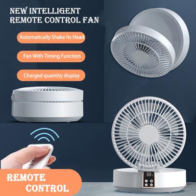 Fans With Remote Control 2024 Portable Rechargeable Ceiling Usb Electric Folding Fan Night Light Air Cooler Home Appliance