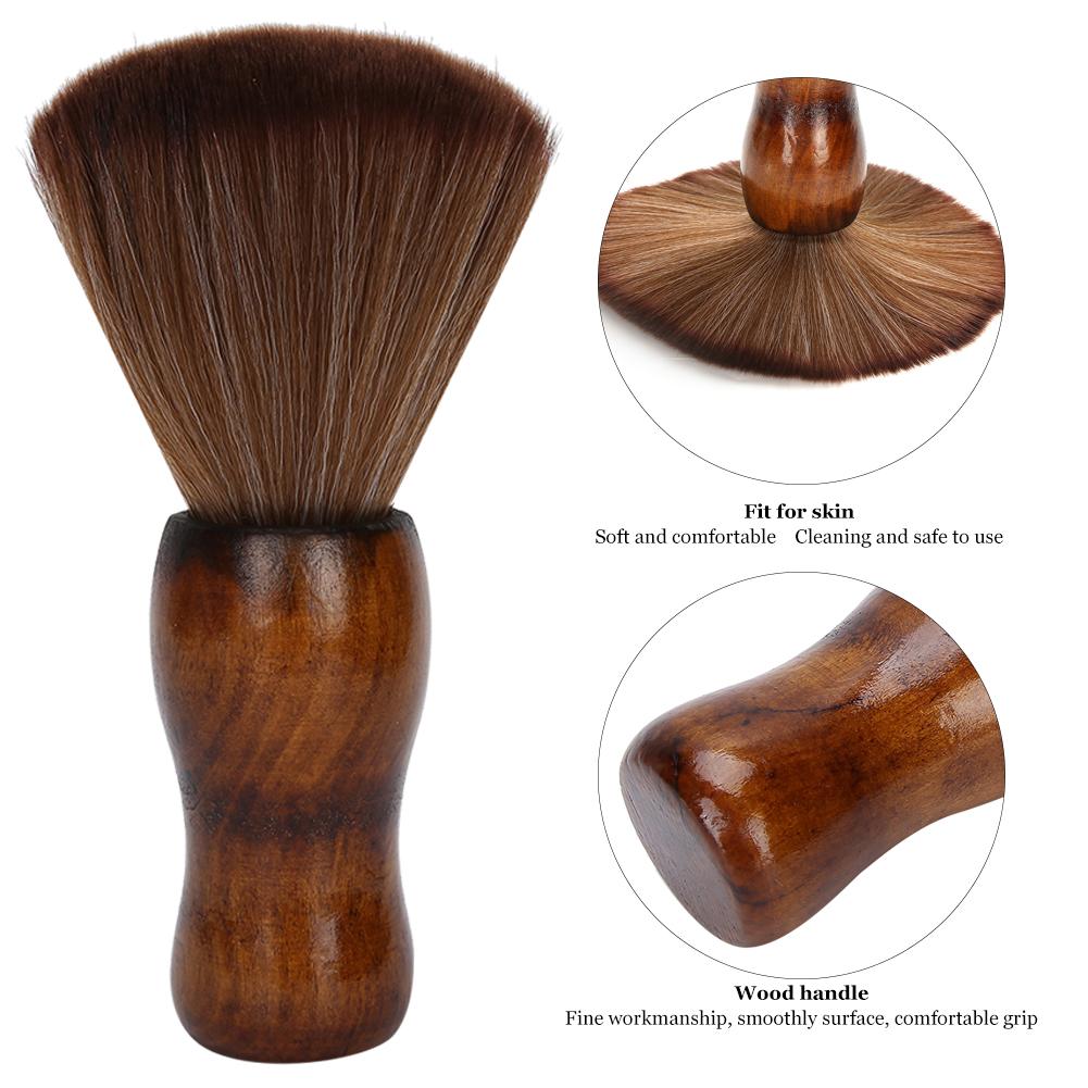 Bürste zum Wegfegen gebrochener Haare Holzgriff Weiche Bürste Nackenpuderbürste für Salon