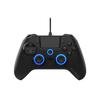 EgoGear - Manette Gaming À Palettes Filaire SC10 Noir Pour PS4/PS3/PC, RGB Personnalisables, Moteurs De Vibrations, Port Jack 3.5mm,