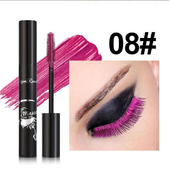 Mascara Colorată Waterproof de Lungă Durată pentru Gene, Mascara Ușor de Îndepărtat, Machiaj de Frumusețe