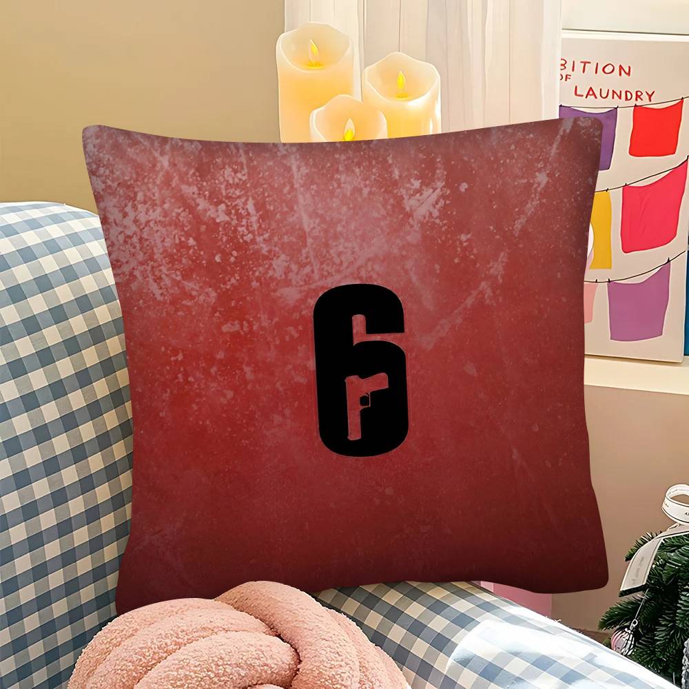 Poszewka na poduszkę Rainbow Six Siege Modna kwadratowa poszewka Sypialnia Sofa Pokój Ins Dekoracja Wypoczynek Poszewka na poduszkę