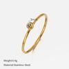 Stainless Steel Birthstone Ring for Woman Gold Color Simple Style Ring Festival Party Fashion Jewelry Dropshipping