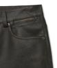 NOIRER Vintage Leather Straight Pants (Brown)