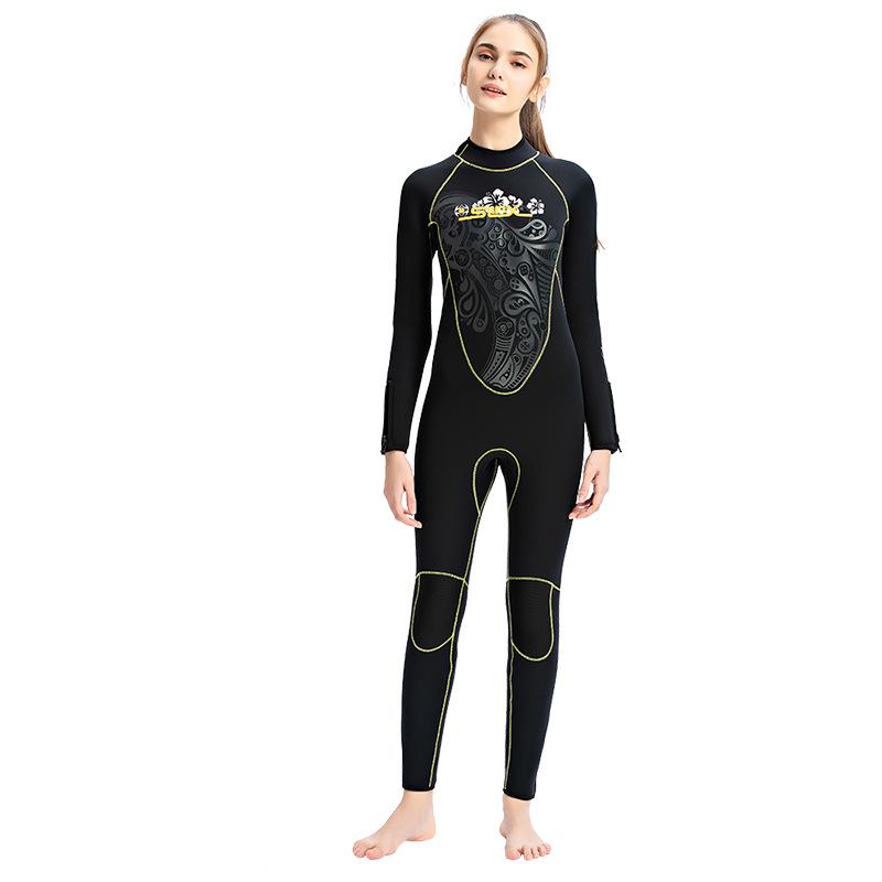 Women's 5mm Thickened Serelex SLINX Wetsuit with Fleece-Lined Zippered Pants