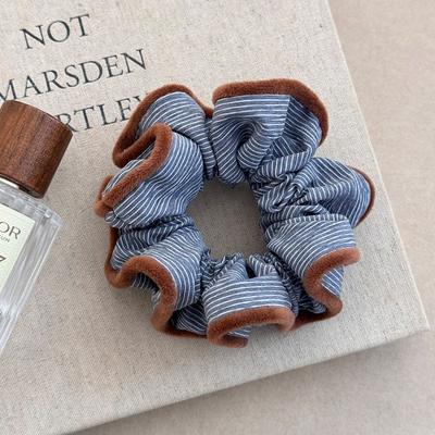 Small-scale Retro Brown and Coffee Striped Large Braided Hairband Hair Accessory Headband Hair Tie