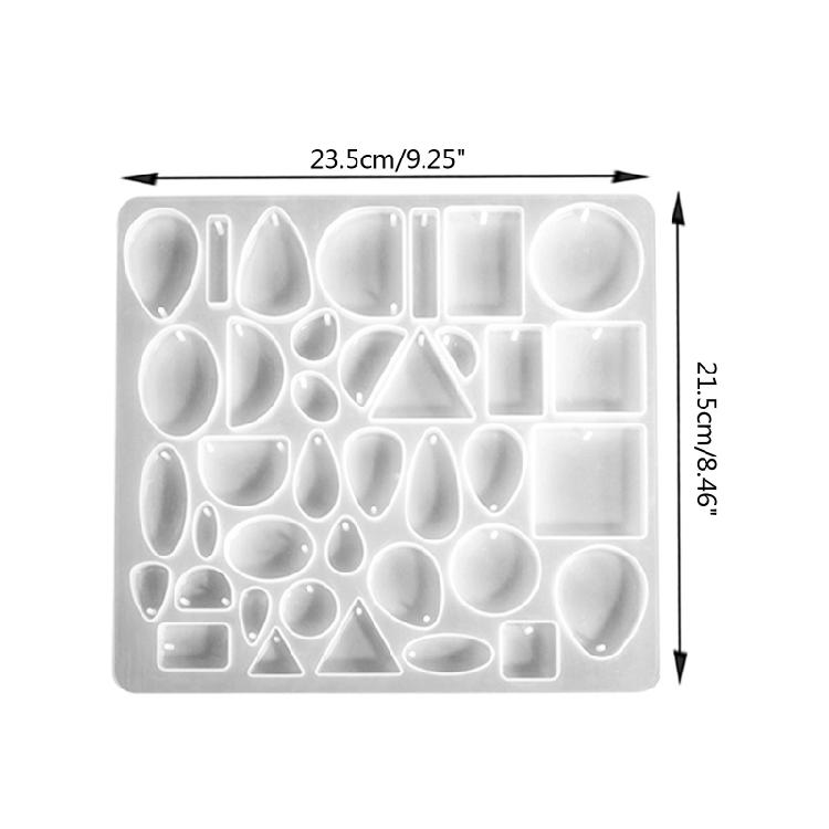 Gemstone Jewelry Silicone Mold Epoxy Casting Mold for Pendants Jewelry Making