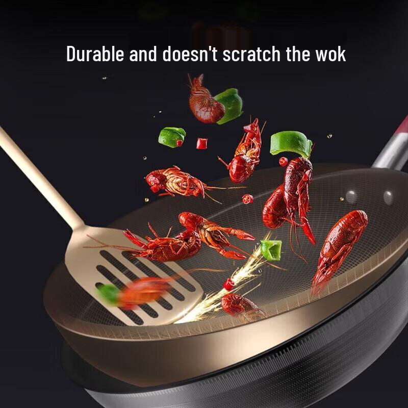 KÖBACH 32cm Titanium 304 Stainless Steel Non-stick Wok