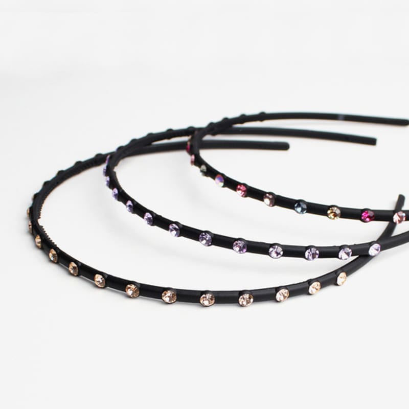 RACOHA LOVE LOVE Hair band Stone Cubic Painless Hairband