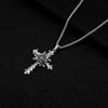 Hipster Hip Hop Rose Croix Gothique Pendentif Style Hipster Collier Homme Personnalité Urbaine