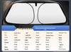 Foldable Titanium Silver Car Sunshade with Heat Insulation and UV Protection