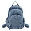 Lightweight Denim Backpack Women's Outdoor Travel Multifunctional Chest Bag Shoulder Crossbody Bag