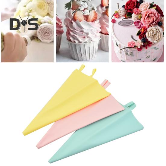 2ks silikonová poleva Cukrářské sáčky Hladký vnitřek Snadné zmáčknutí Opakovaně použitelný krémový sáček Zdobení košíčků Nástroje na pečení