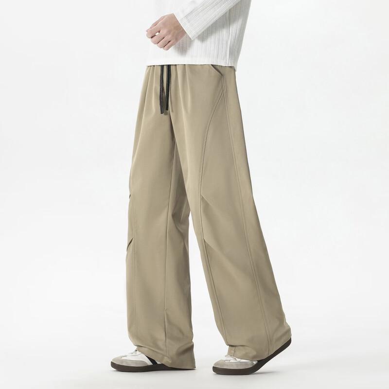 WRPCE Men's Solid Casual Straight-Leg Cargo Pants