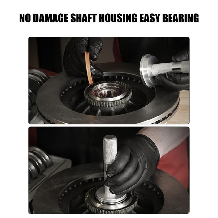 Hub Bearing Tool Kit with Machined Press Disc Hand Driver and Aluminum Case Set for Garage Maintenance