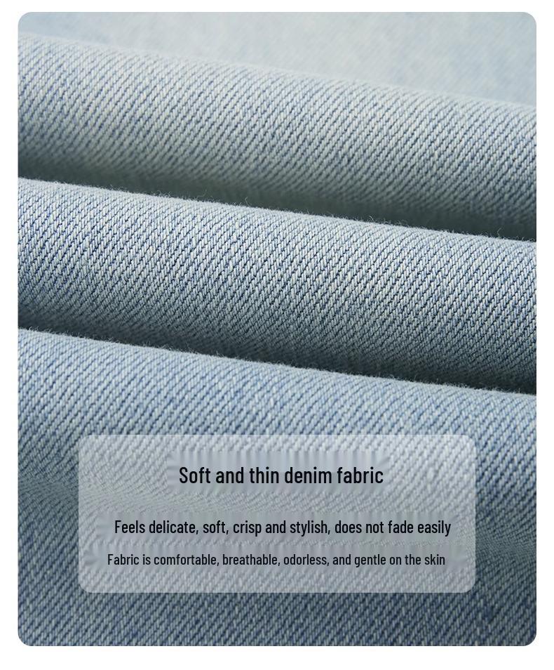 Women's Summer 2024 High-Waist Retro Slim Straight-Leg Wide Jeans