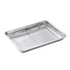 ZISIZ Stainless Steel Oil Draining & Baking Tray with Filter Rack
