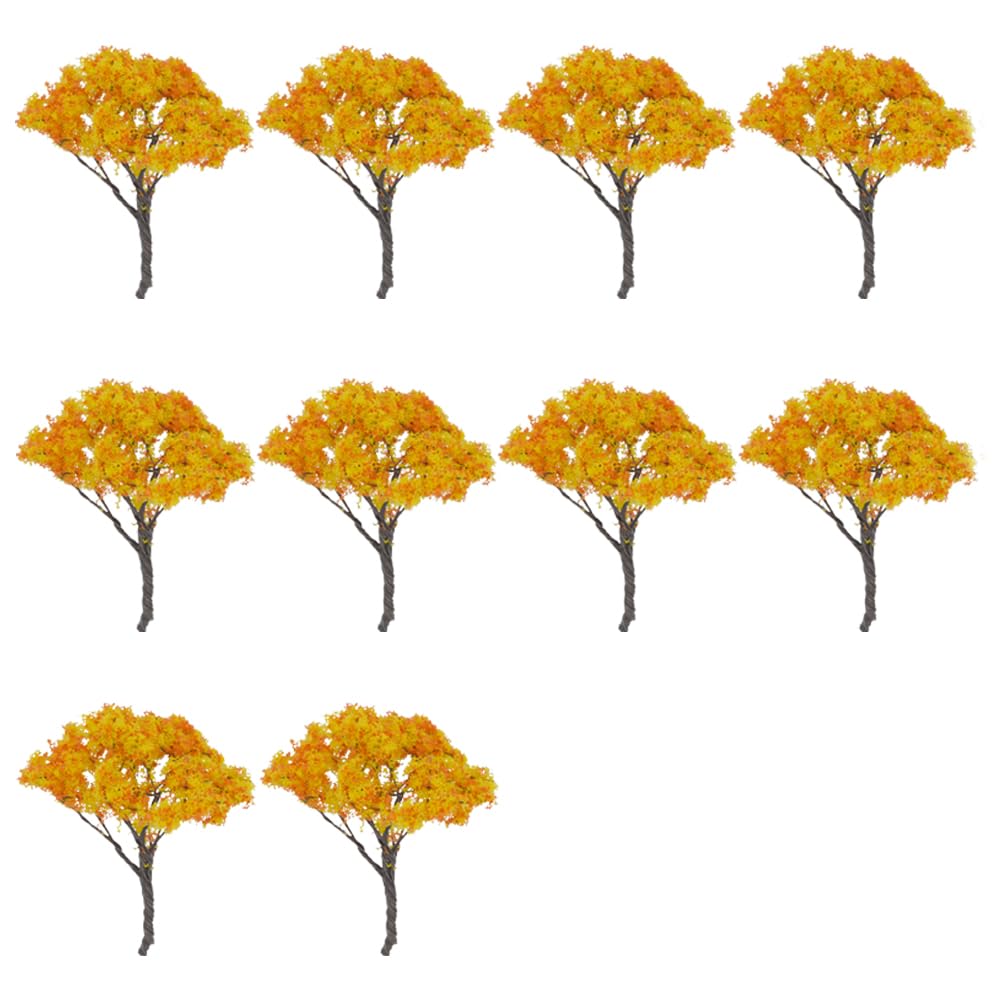 

Diorama Model Tree Set of 10 Miniature Materials 6cm [Asuniko] (Autumn Leaves)
