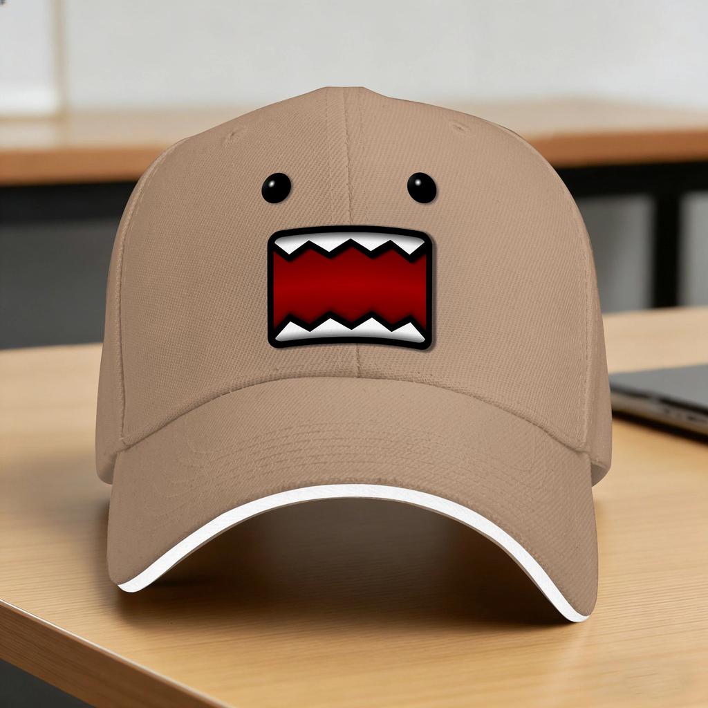 Domo Kun Shaded Casual Baseball Cap  Outdoor Sports Trucker Hat Spring Sun Visor UnisexTeens yk Cute Baseball Caps
