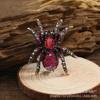 Personalized Fashion Spiders Brooch Delicate Alloy Spiders Brooch with Crystal Embellishment for Evening Wear Parties