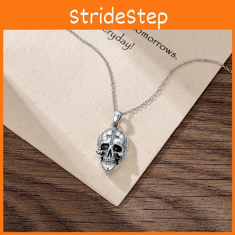 Punk Rock Skull Cross Jewelry Rhinestones Halloween Costume Decoration Accessory