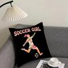 Soccer Lover Football Cushion Cover Elegant Comfort Pillowcase Sofa Bed Doublesided Printed Invisible Zipper Home Decor