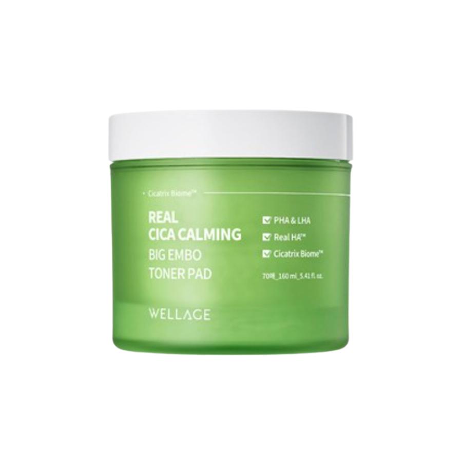 

WELLAGE Real Cica Успокаивающий большой тонер-диск Embo