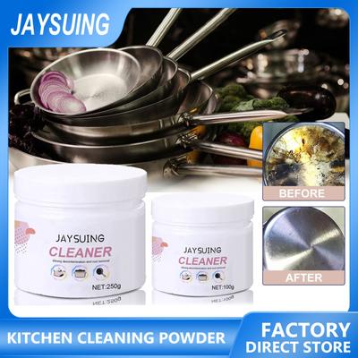 Jaysuing Grease Away Pudder Cleaner Curățare menajeră Bucătărie Îndepărtează petele Produs de curățare din oțel inoxidabil Instrument multifuncțional pentru îndepărtarea Grease Away Pudră