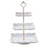 European Style 3-Tier Rotatable Plastic Serving Stand