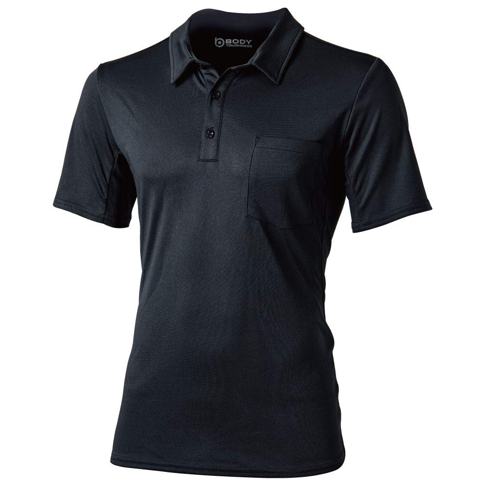 

Футболка-поло с коротким рукавом Otafuku Glove, двойная сетка, размер L, мужская (Влагоотводящий, Быстросохнущий, Дезодорирующий) JW-603 Черный, чёрный