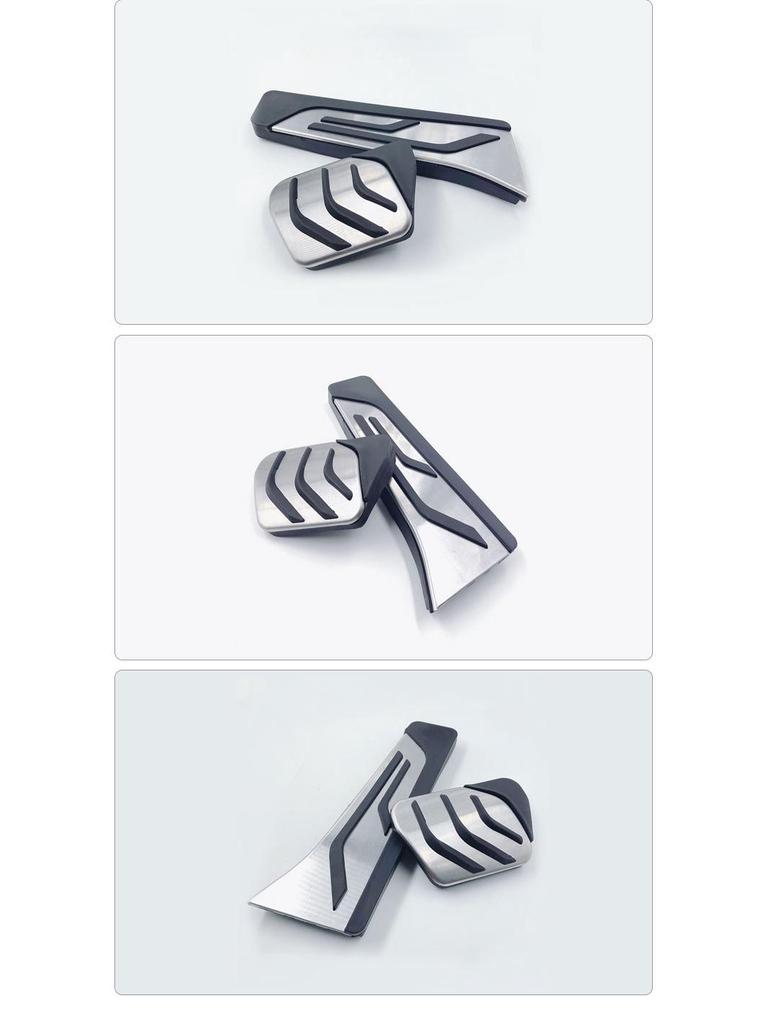 BMW Screwless Anti-Slip Car Pedal Set: Modified Accelerator, Brake, and Rest Area