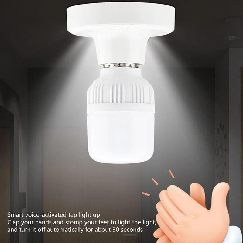 E27 Sokkel PIR Bevegelsesdetektor Vegglampeholder Sokkel Led Ac220V Automatisk Menneskekropp Infrarød PIR Sensor Pærelys Skrukork Sokkel Lampepære