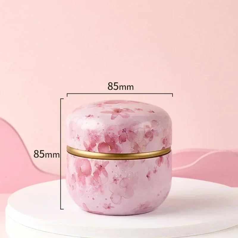 Tea Caddy Mini Portable Storage Boxes Candle Cans Tea Box Containers Snacks Coffee Candy Small Sealed Jars Tin Packaging Teaware