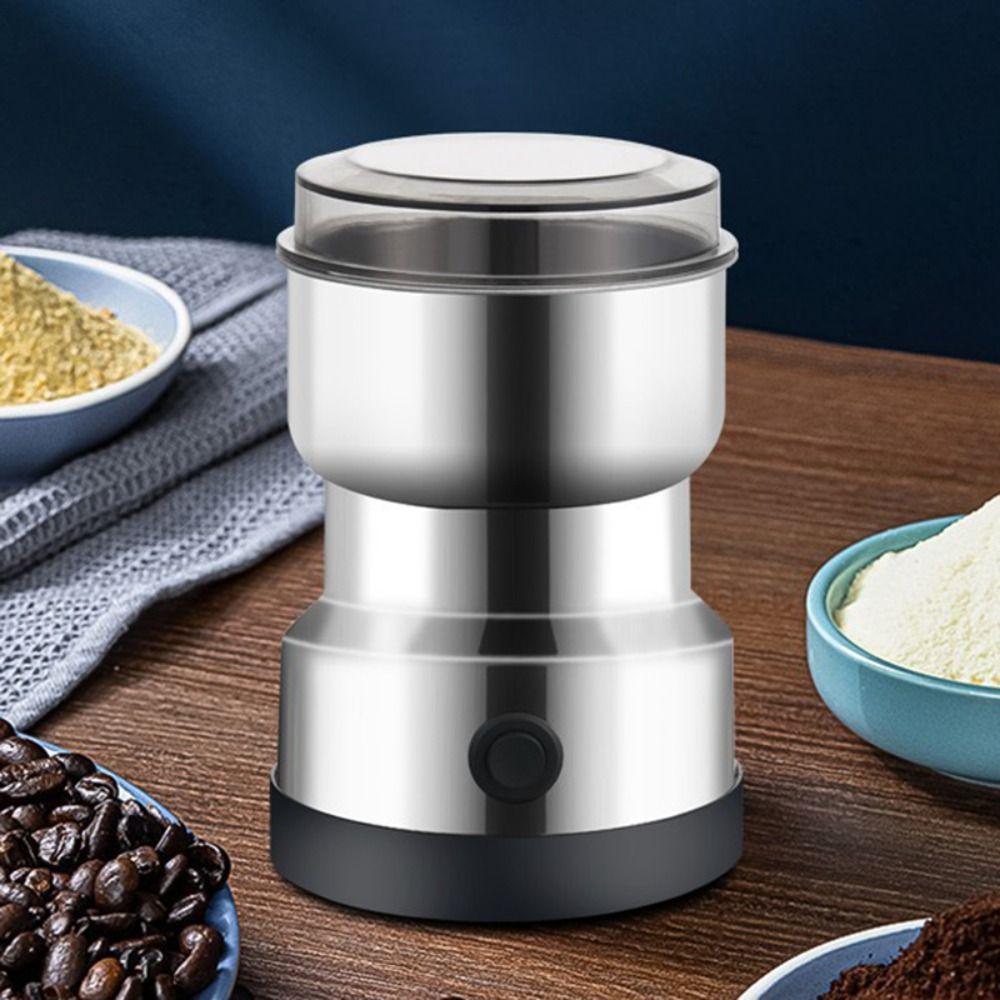 Stainless Steel Electric Coffee Grinder 4 Blades Grain Mill Spice Pepper Grinder  Nuts