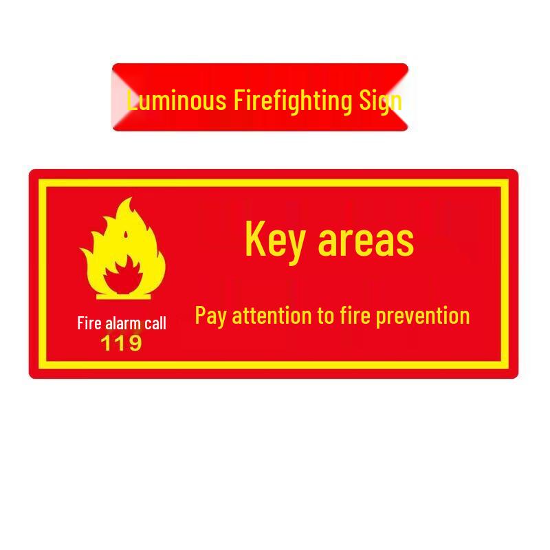 Homeglen Luminous Fire Safety Signs Set