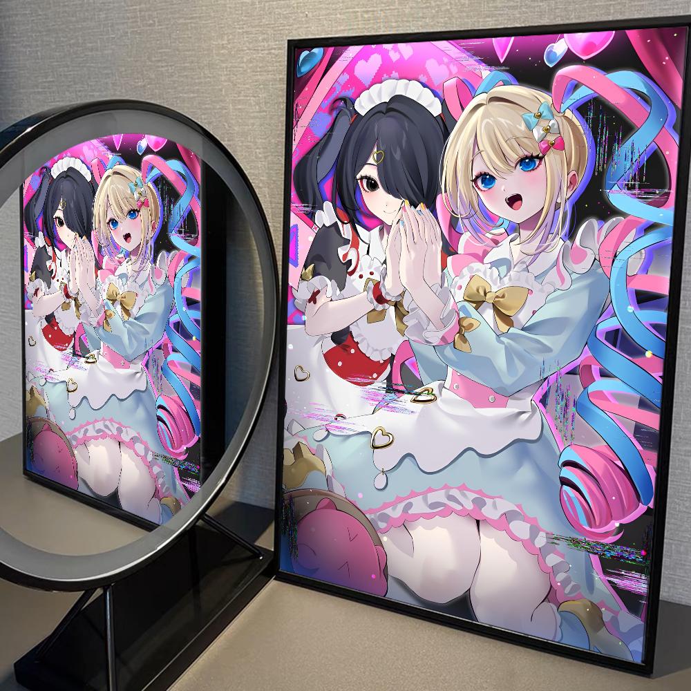 Needy Girl Overdose Game Self-adhesive Poster Fancy Wall Art Sticker for Living Room Bar Game Decorative Painting Aesthetic Art