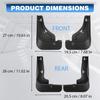 Mud Flaps Front Rear Mudguards for BYD Sealion 6  2024 2025 Black Mud Guards Car Anti-Sand Guard Protector