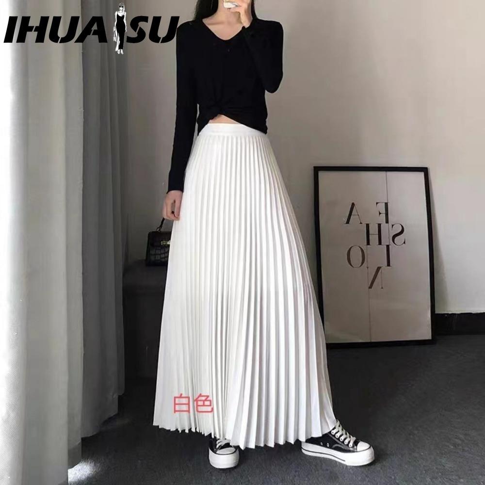 

IHUASU Женская Модная Повседневная Летняя Весенняя Юбка one size белый