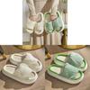 Home Office Womens Linen Slipon Slippers With Nonslip Pvc Soles For Indoor Comfort