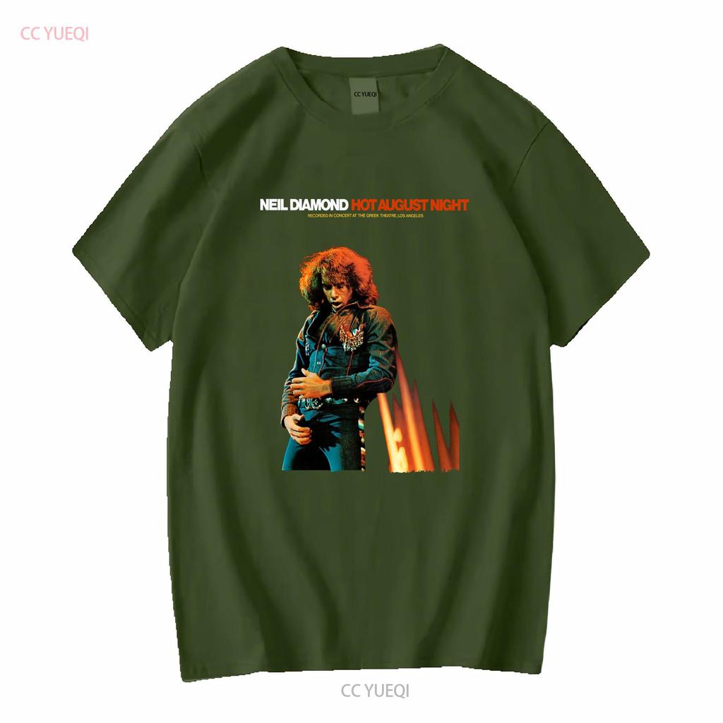 Hot August by Night Neil Diamond T Shirt Crunchy Granola Suite Cracklin' Rosie Long or Short Sleeves Vintage Washed Slightly