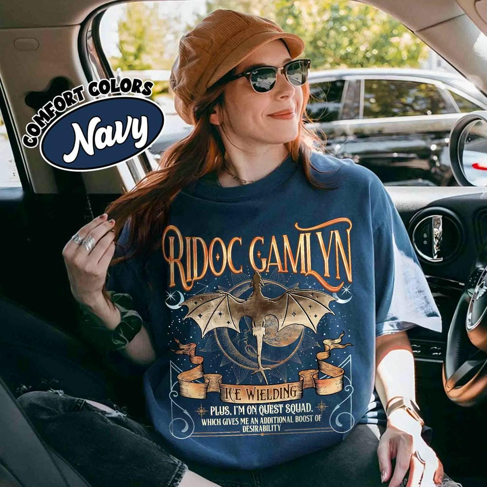 Retro The Quest Squad Onyx Storm Comfort Tshirt For Fan Ridoc Gamlyn Fourth Wing Series Tshirt Daily Casual Trendy Streetwear