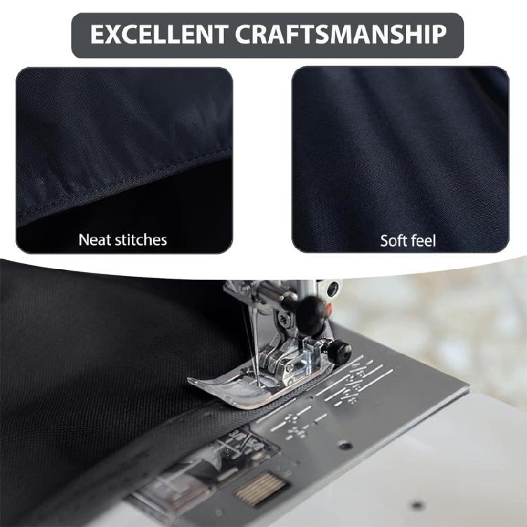 Windproof Barbecue Grills Cover Featuring Elastic Edging & Reinforced Stitching Polyester Heavy Dutys BBQ Cover