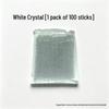 Eyelash Extension Cleaning Flocked Cotton Swabs - Crystal Stick, Small Head Makeup Remover