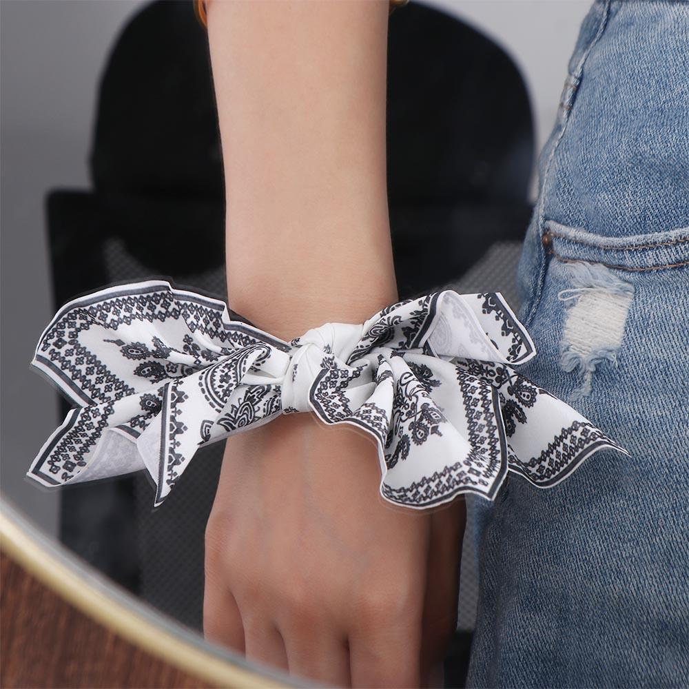 Cute Hairpin Bow Hair Claw French Style Bow Hair Rope Cute Cashew Flower Hair Clip  Female