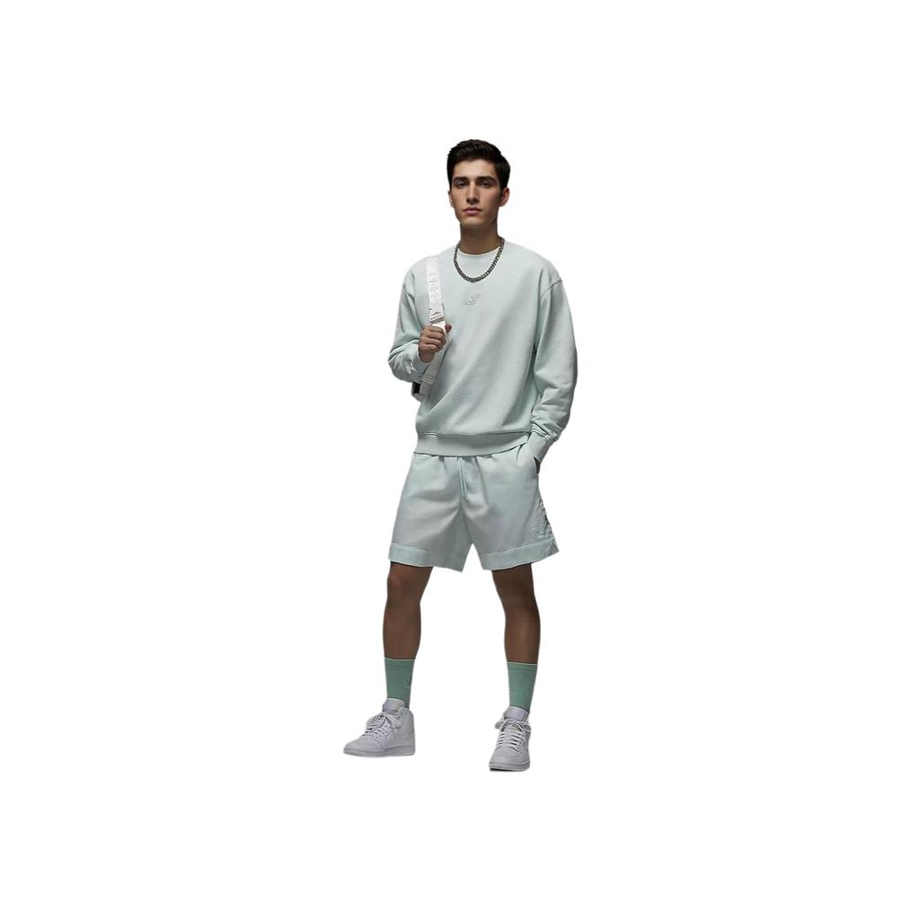 Jordan Tatum Bluza Męska z Okrągłym Dekoltem Wygodna Casualowa Bluza Męska Jasnoniebieska Szara HF7846-028