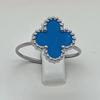 High Version Of The Four-Leaf Clover Ring Does Not Fade Opening Adjustable Titanium Steel Ring Simple Versatile Women's Ring