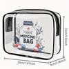 1pc Portable Travel Storage Bag Pill Cosmetic Bag Coin Purse Card Bag PVC Make Up Organizer Bag for Clothes Shoes Toiletries